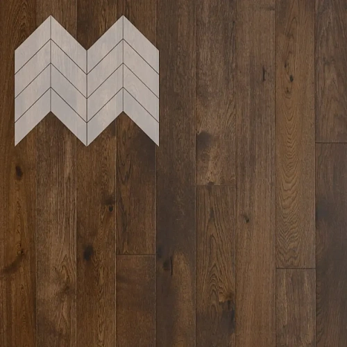 ДУБ РУСТИК КОНЬЯК ИНЖЕНЕРНАЯ ДОСКА LAB ARTE ФРАНЦУЗСКАЯ ЁЛКА CHEVRON для пола